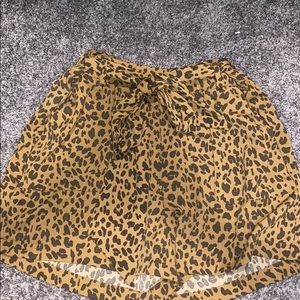 High waisted tie shorts